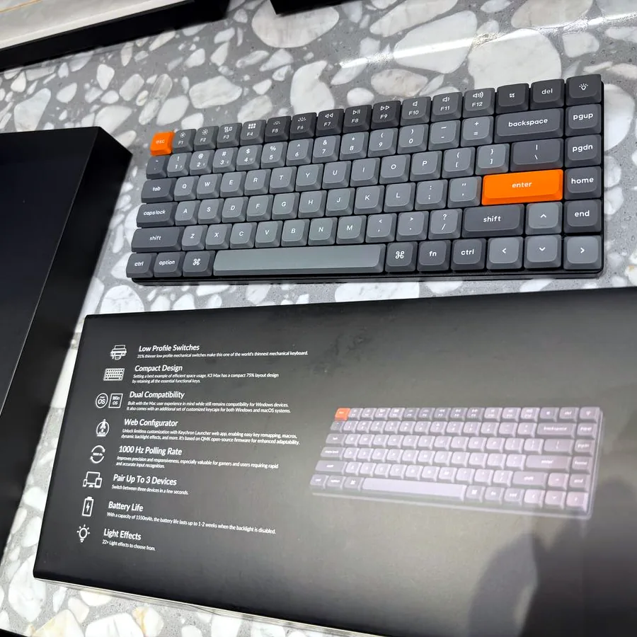 Клавиатура Keychron K3 Max, английская раскладка