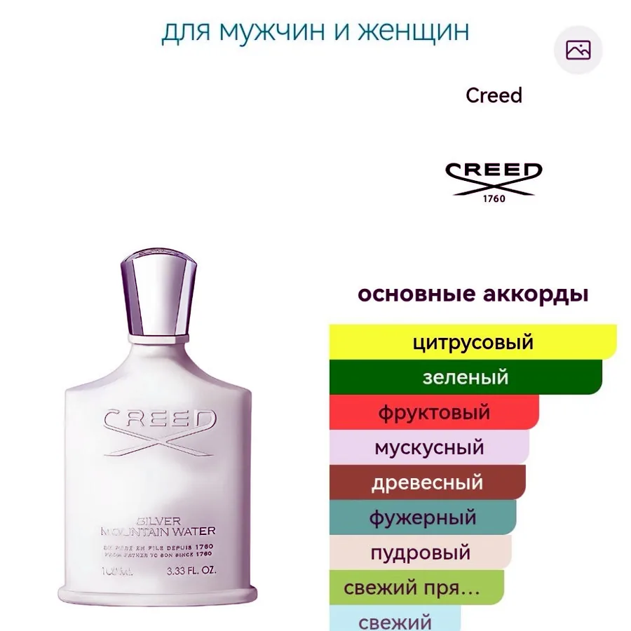 Creed Silver Mountain Water, 100 мл