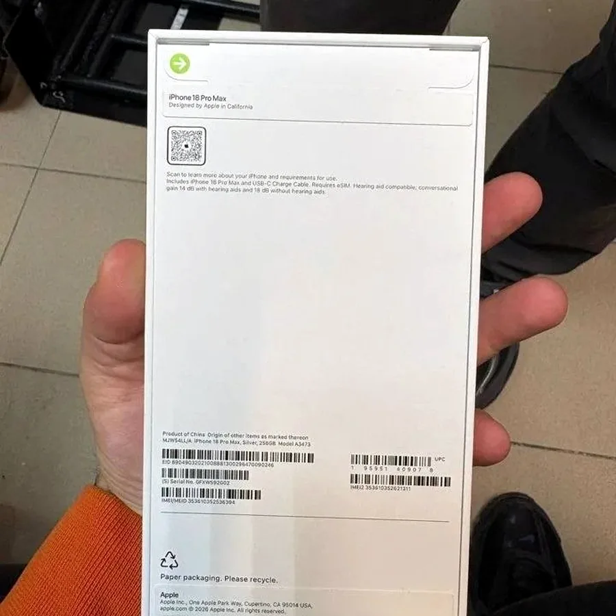 iPhone 18 Pro Max 256 GB, Silver, новый