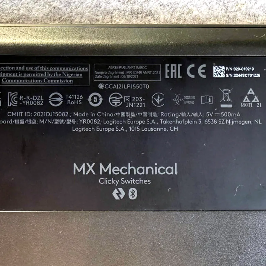 Клавиатура Logitech MX Mechanical Clicky