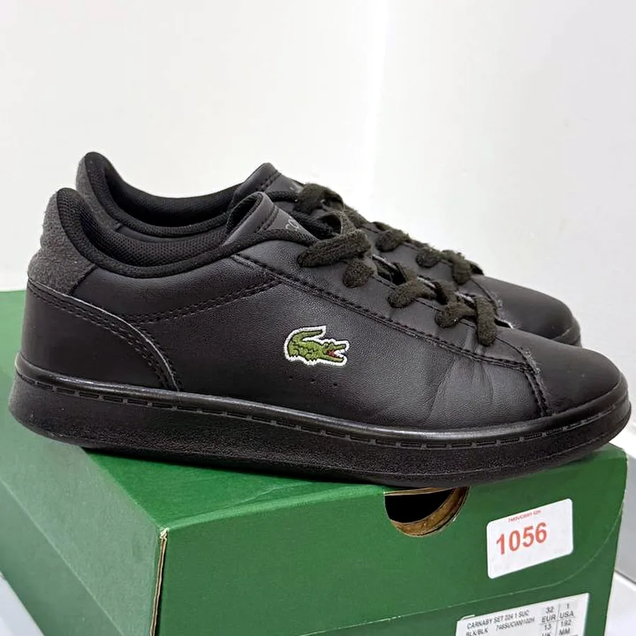 Детские кроссовки Lacoste чёрные