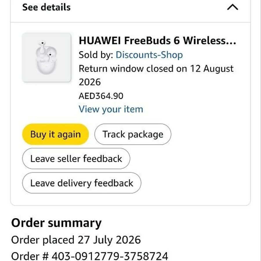 Наушники Huawei FreeBuds 6