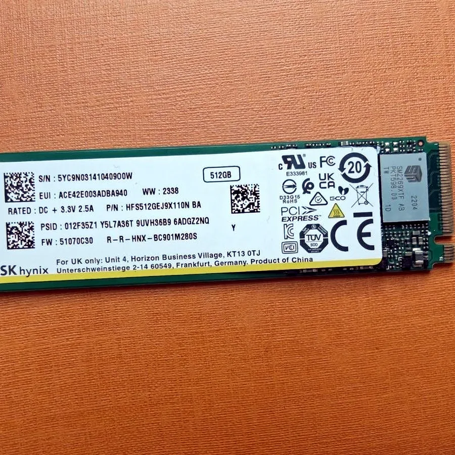 NVMe M.2 SSD 512 GB SK hynix BC711