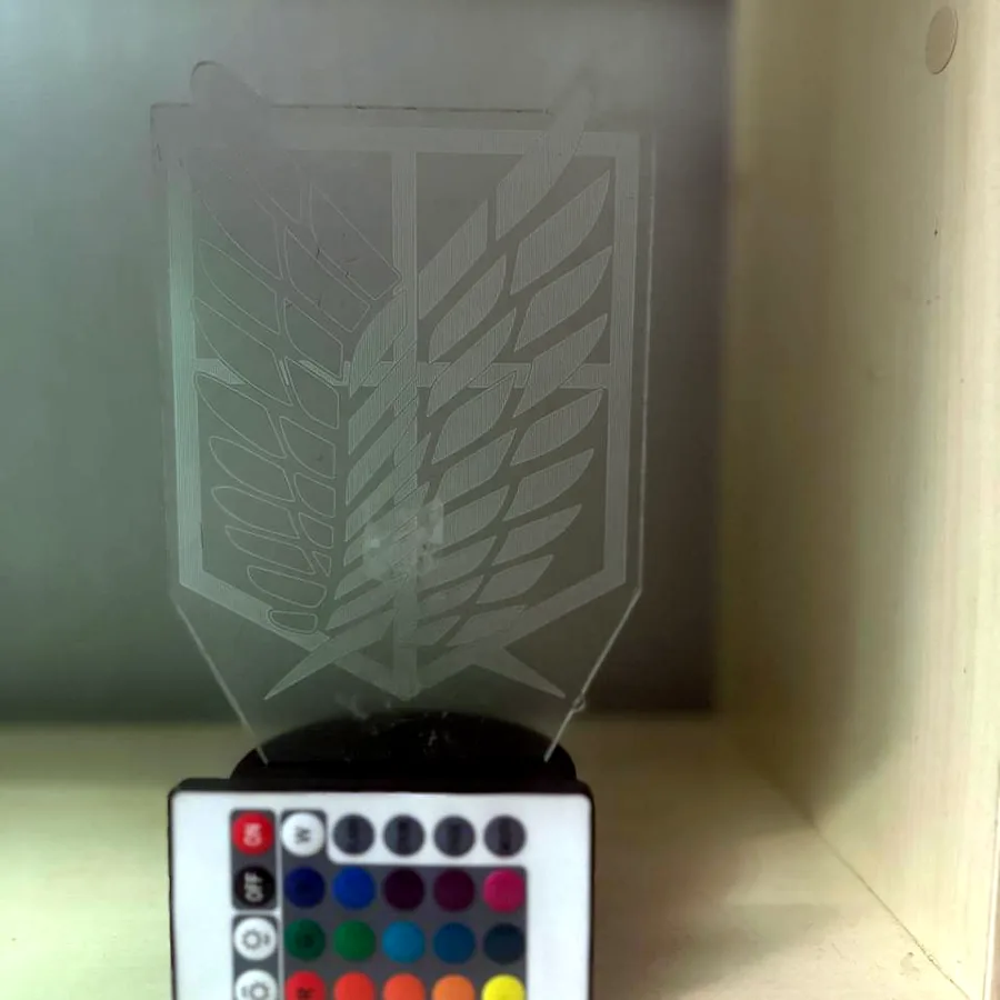 3D LED светильник Attack on Titan
