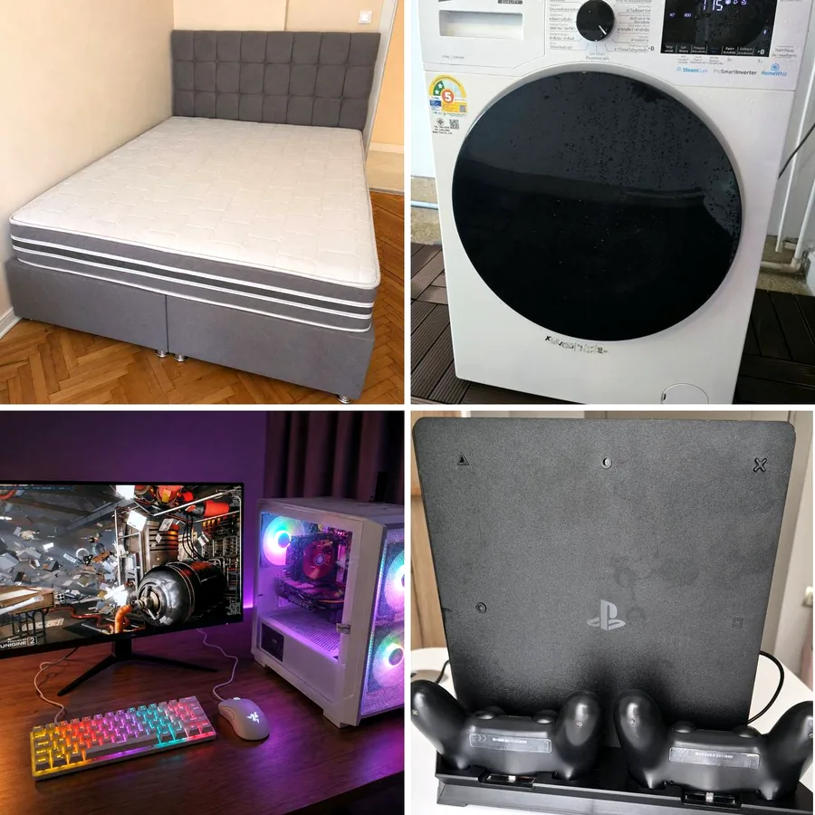 Распродажа: кровать, стиральная машина, ПК, PS4