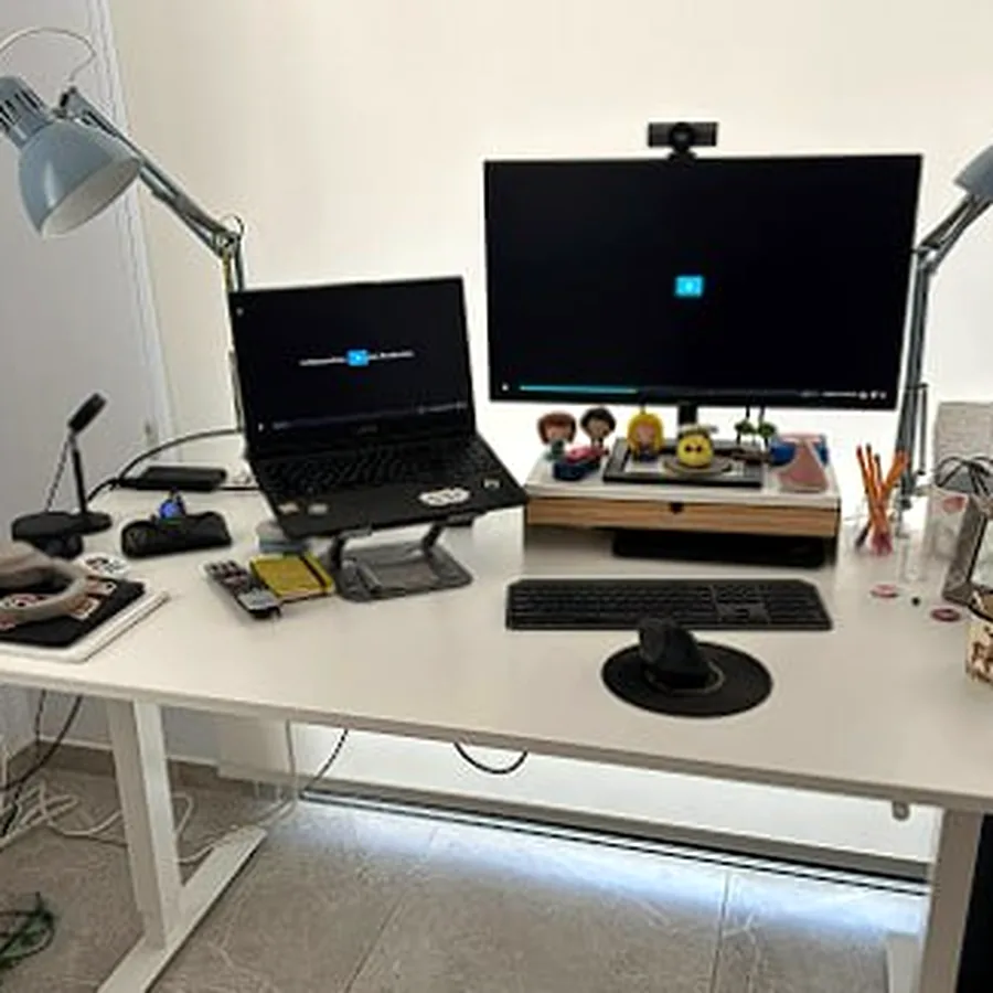Стол Trotten белый, 160x80 см, подъёмный