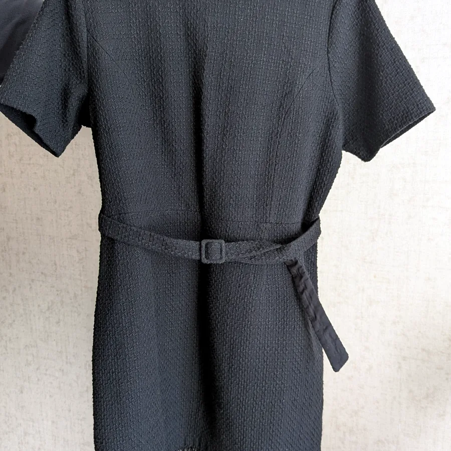 Платье твидовое чёрное, размер L-XL