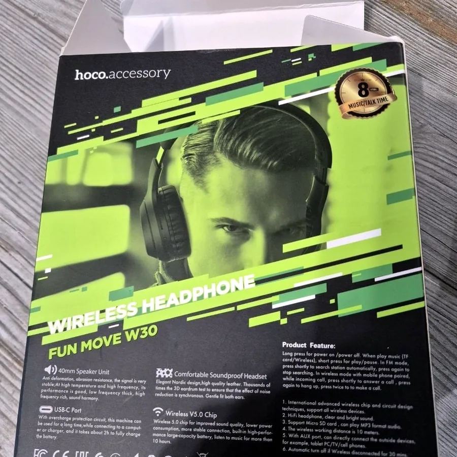 Наушники HOCO W30 Bluetooth, отличное состояние
