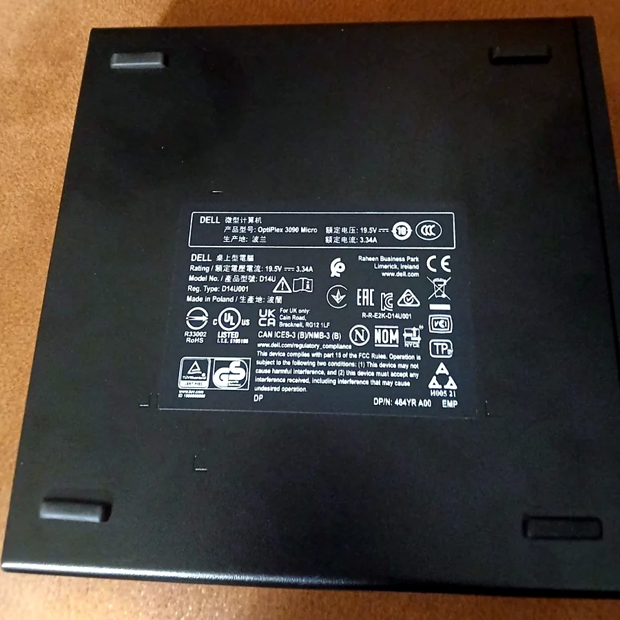 Мини-компьютер Dell OptiPlex 3090, i3, 8 ГБ ОЗУ
