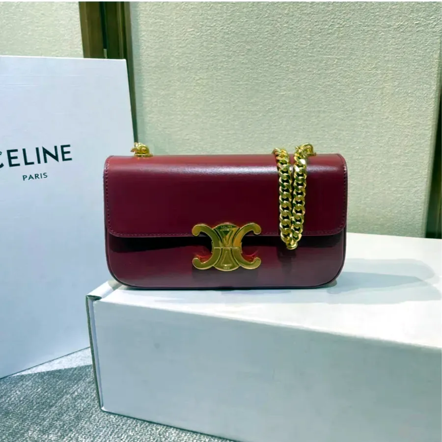 Сумка Celine на плечо, телячья кожа