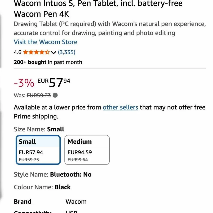 Графический планшет Wacom One CTL-472