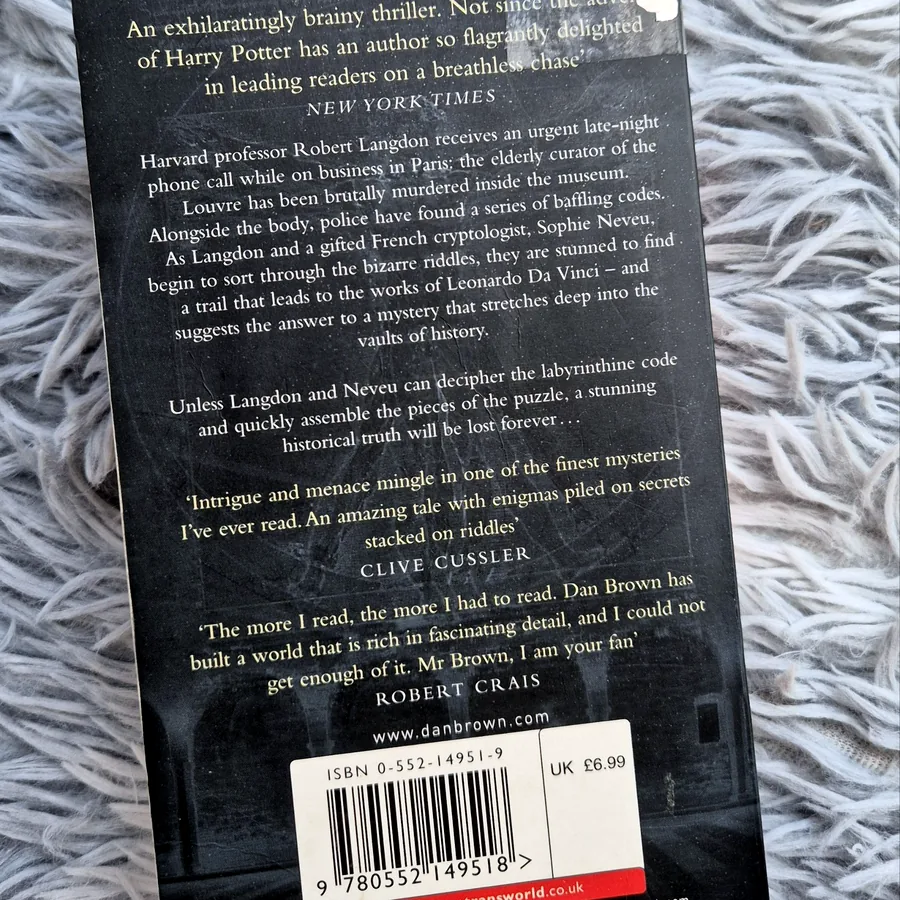 Книга «Код Да Винчи» Дэна Брауна, английский язык