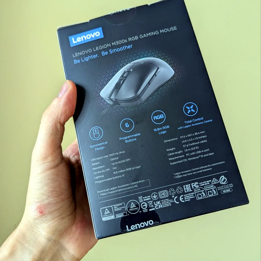 Мышь Lenovo Legion M300s, новая