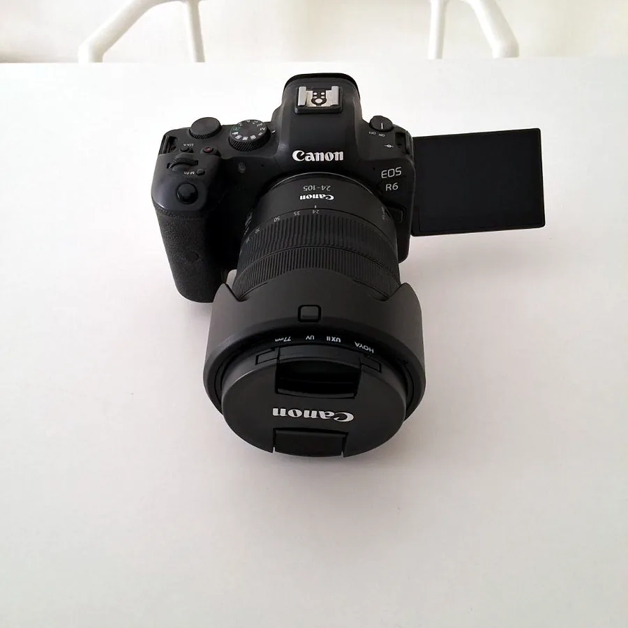 Комплект для фото и видео: Canon EOS R6, объектив, стабилизатор