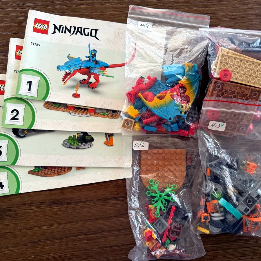 Lego Ninjago 4+, собран один раз