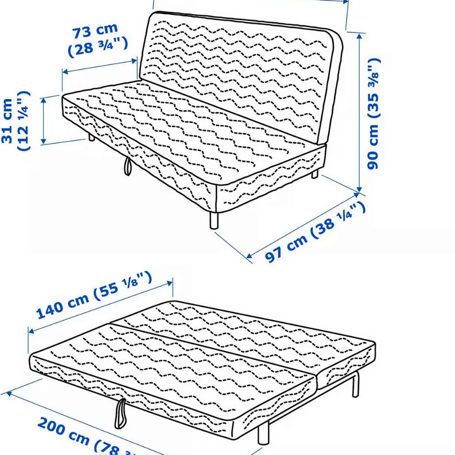 Диван-кровать Ikea Beddinge Nyhamn