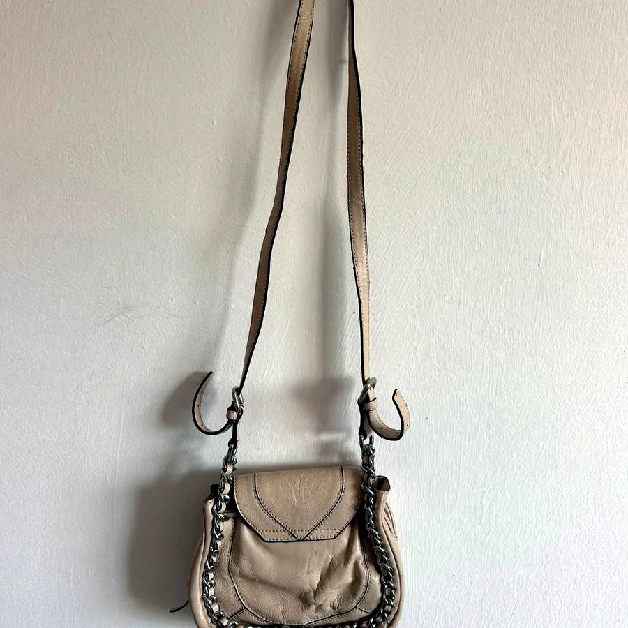 Винтажная сумка Karen Millen, бежевая кожа