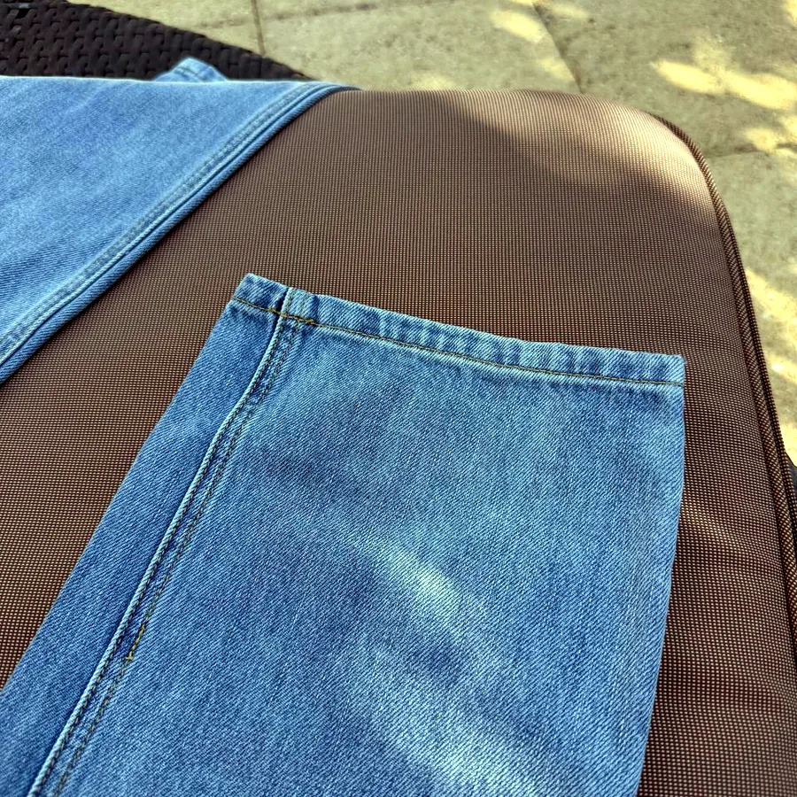 Chanel Blue Denim Straight-Leg Jeans, размер 36