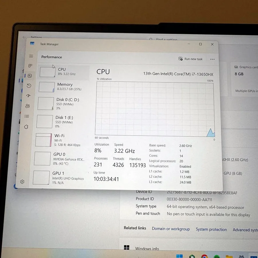Ноутбук Lenovo Legion, Intel i7, RTX 4060