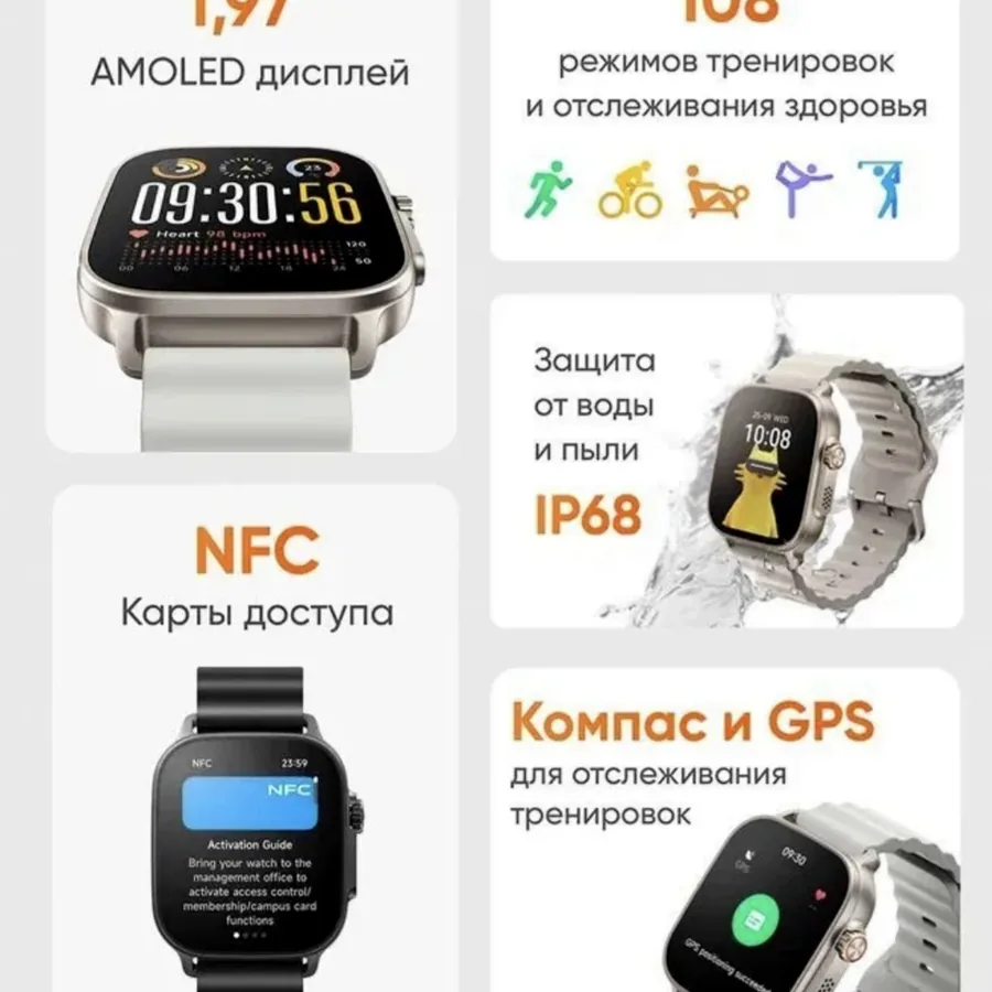 Умные часы realme Watch 5 — GPS, AMOLED, 16 дней