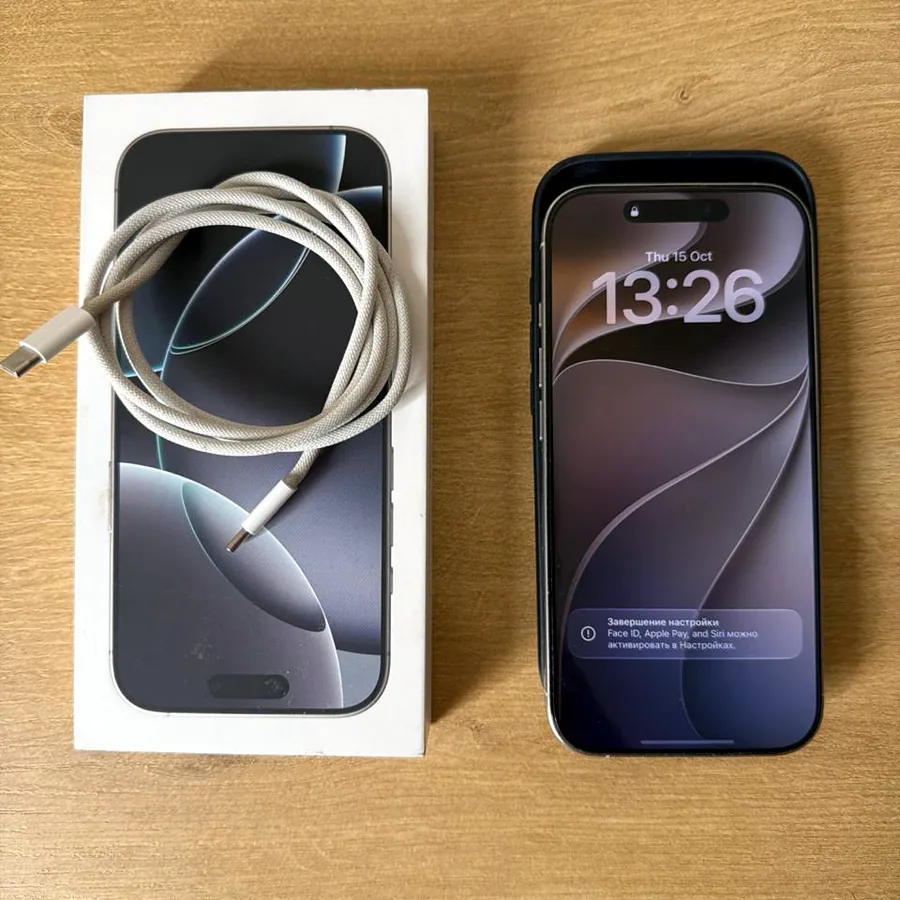 iPhone 16 Pro 128 GB, белый, идеальное состояние