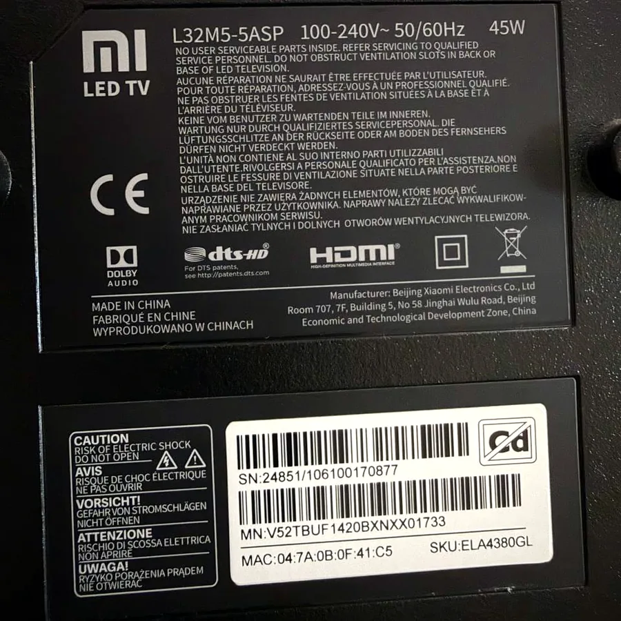 Xiaomi Mi Smart TV 32 дюйма