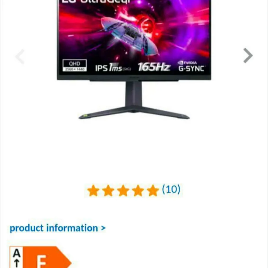 Монитор LG UltraGear 27GR75Q-B, 2K, идеальное состояние