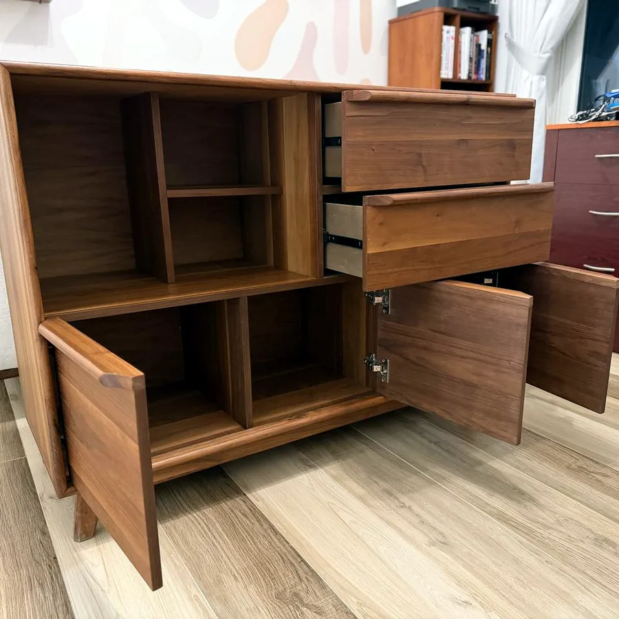 Комод из натурального дерева, 120×44×88 см