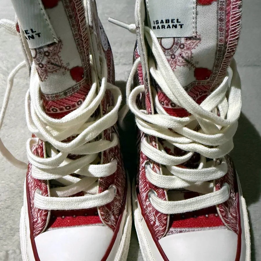 Кеды Isabel Marant x Converse, красные, размер 37