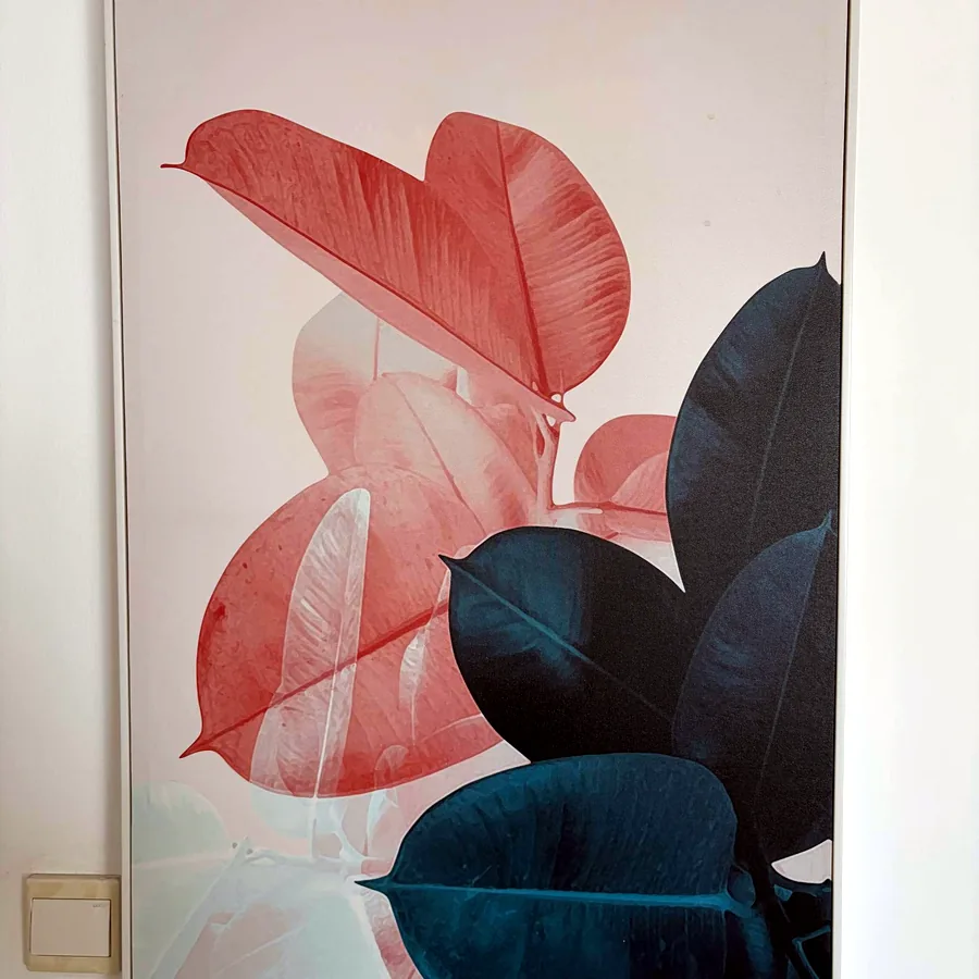 Картина с листьями, 60х90