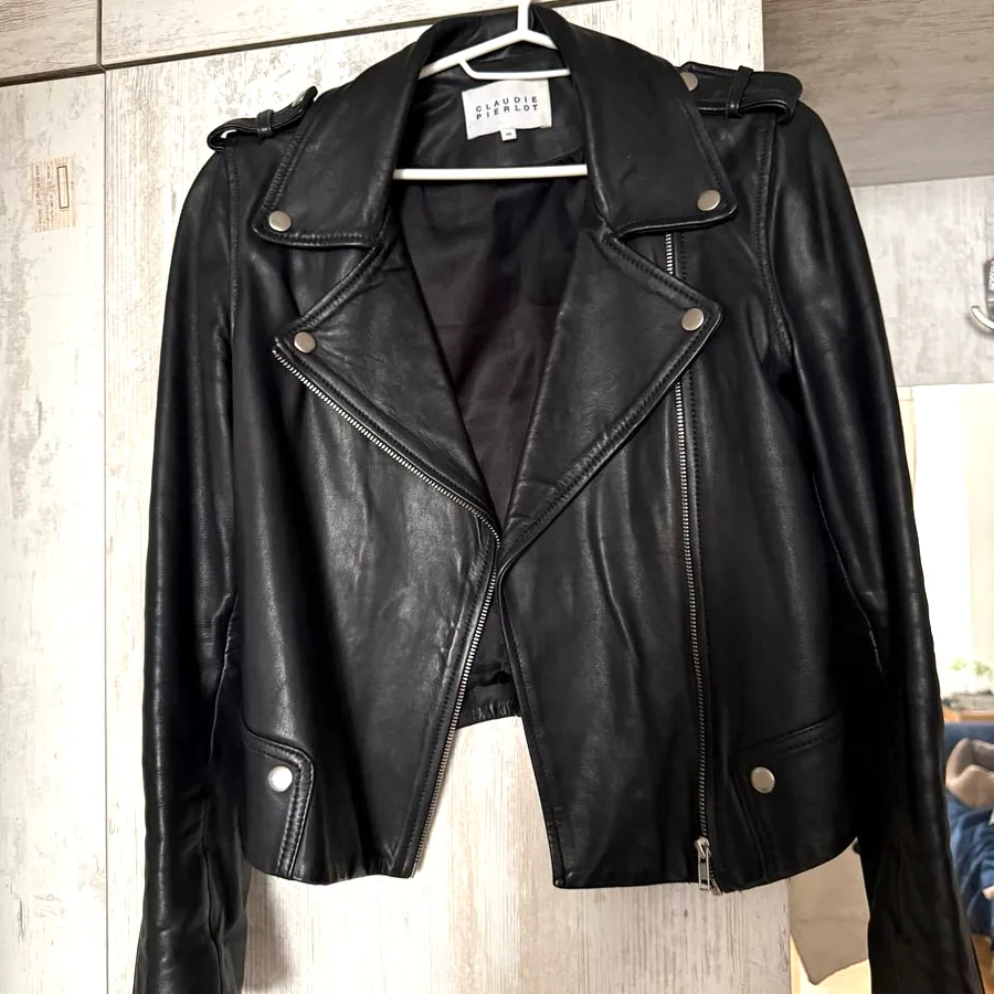 Кожаная куртка Claudie Pierlot, размер 36