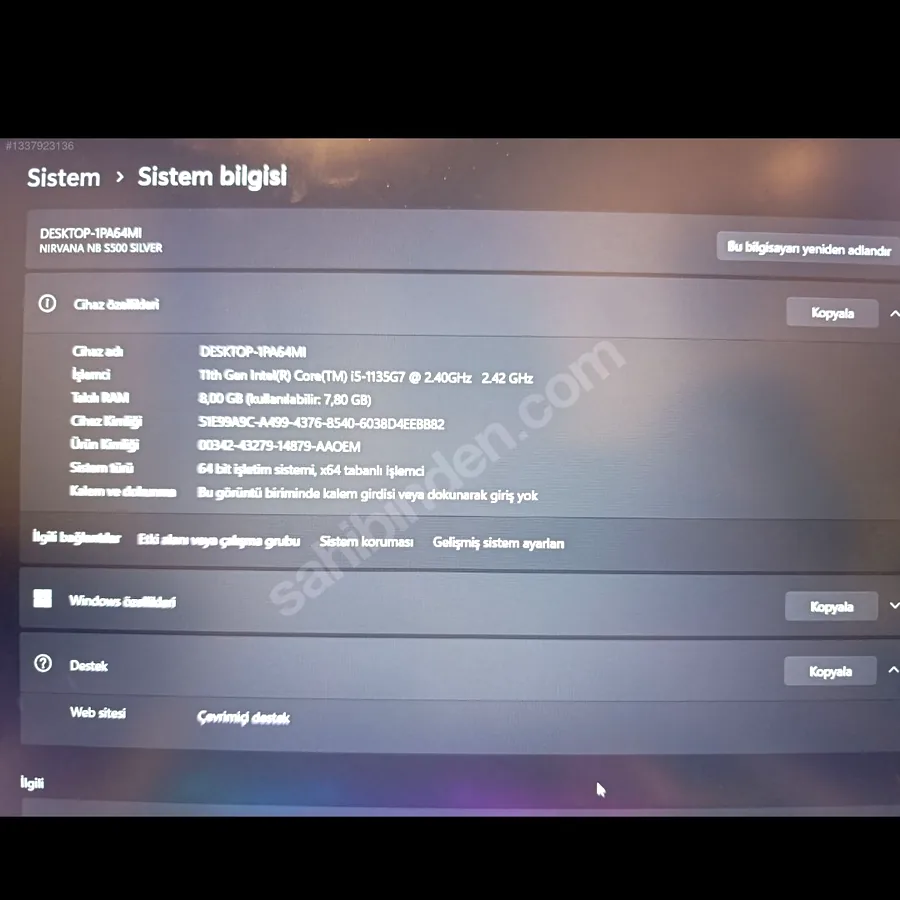 Ноутбук Casper Nirvana S500, Intel i5-11