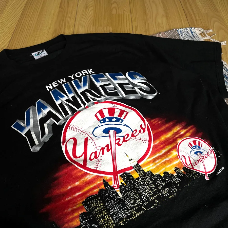 Винтажная футболка New York Yankees 2004, размер 2XL
