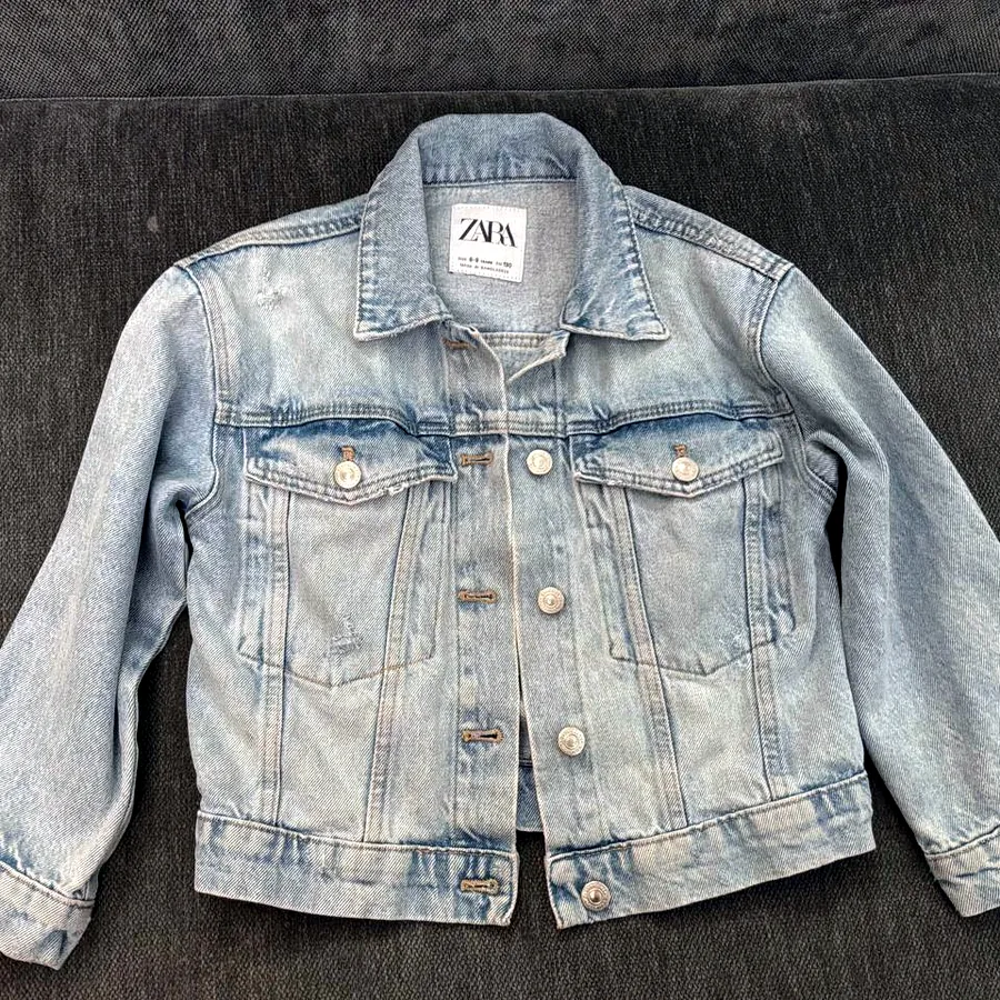 Детская джинсовая куртка Zara, размер 8-9 лет
