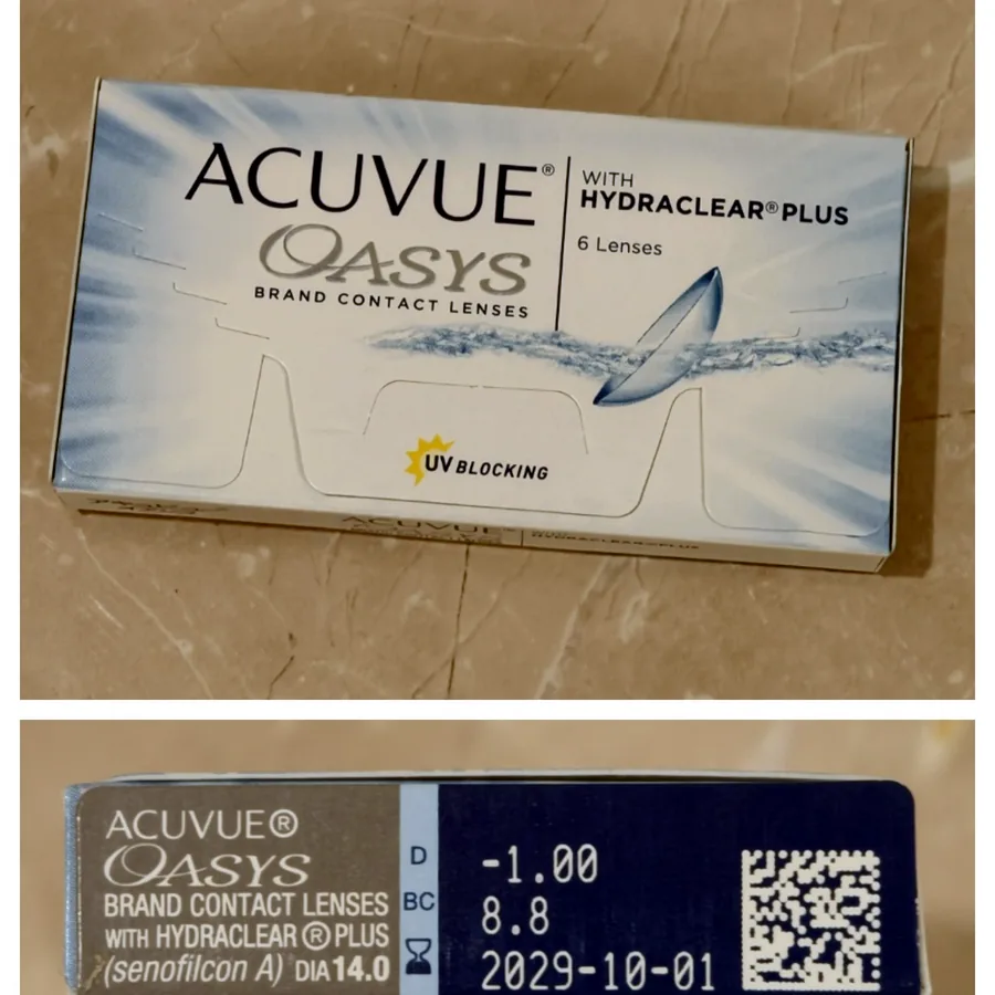 Контактные линзы Acuvue Oasys, упаковка 6 шт