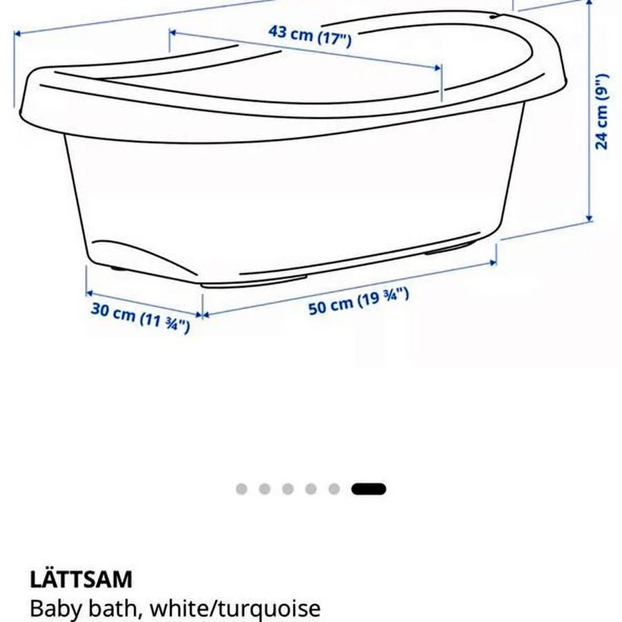 Детская ванночка IKEA Lättsam