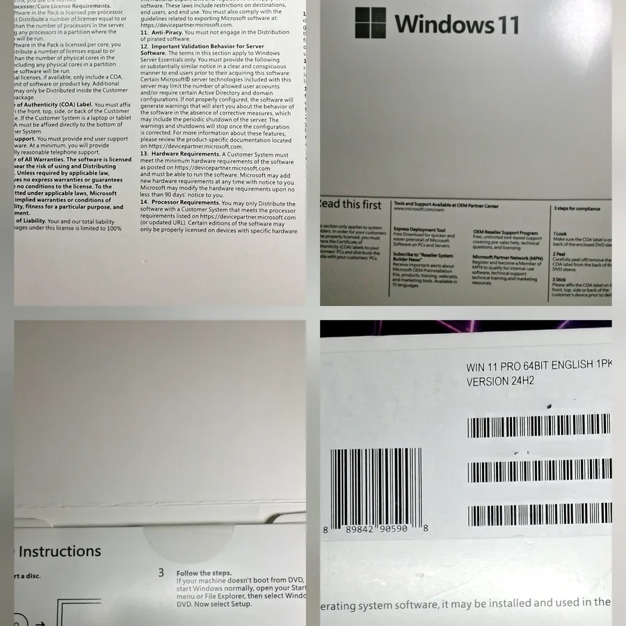 Microsoft Windows 11 Pro 64-bit, OEM-лицензия