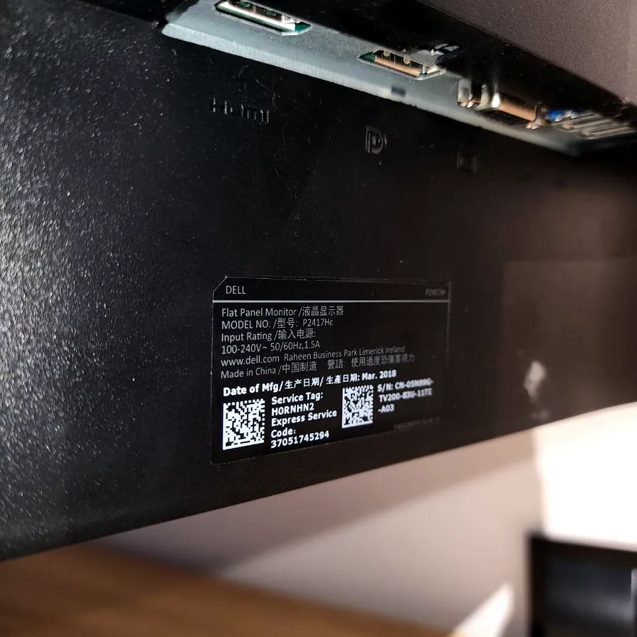 Монитор Dell P2417Hc, 24 дюйма, Full HD