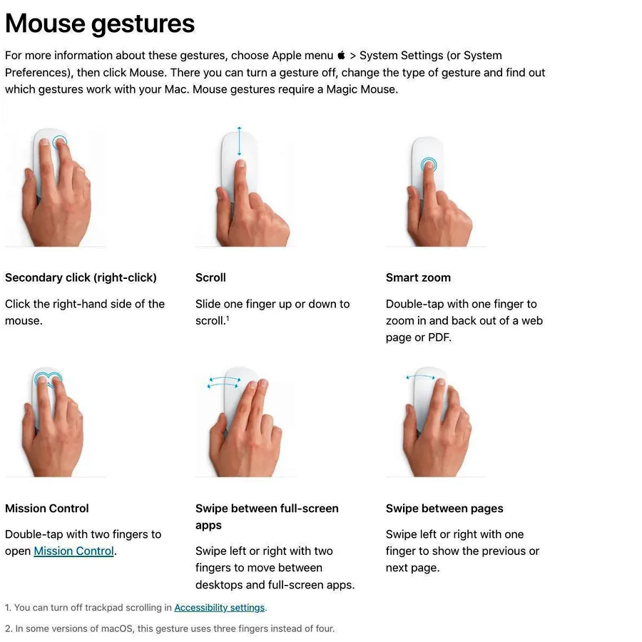 Apple Magic Mouse 2 A1657, белая