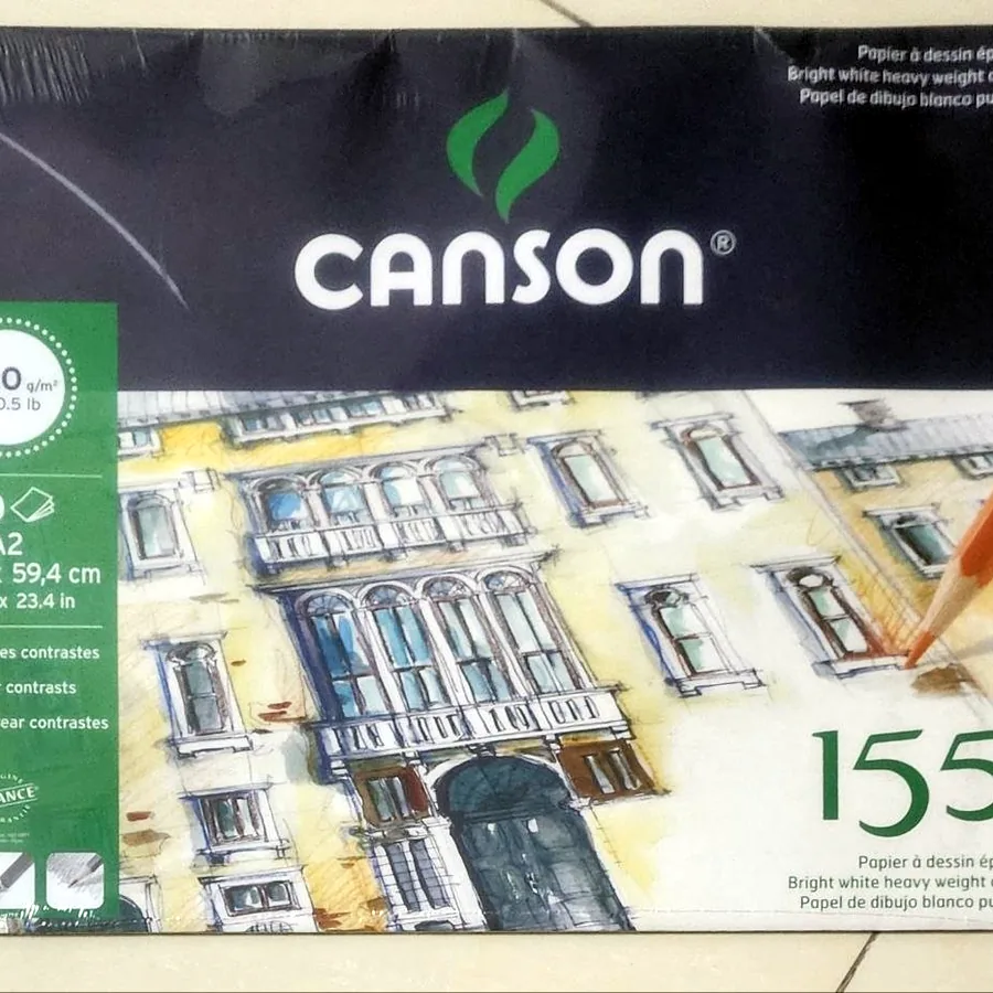 Бумага Canson A2, 30 листов, 180 г/м²