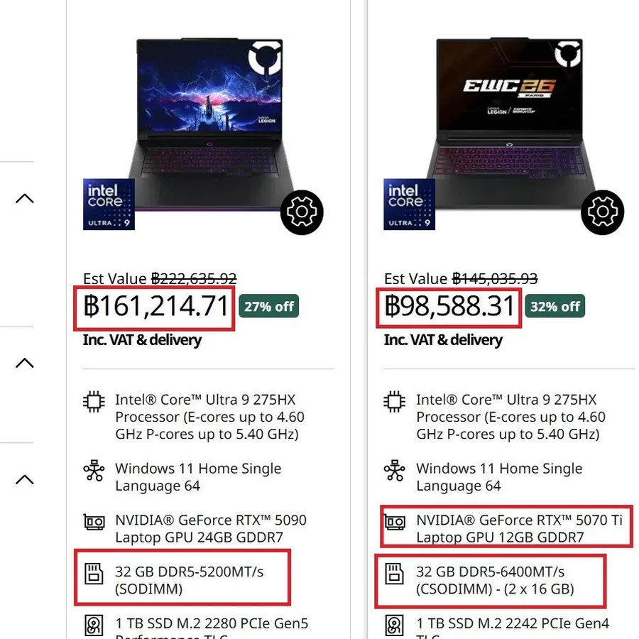 Lenovo Legion Pro 7i RTX5090, 64GB RAM, 1TB SSD