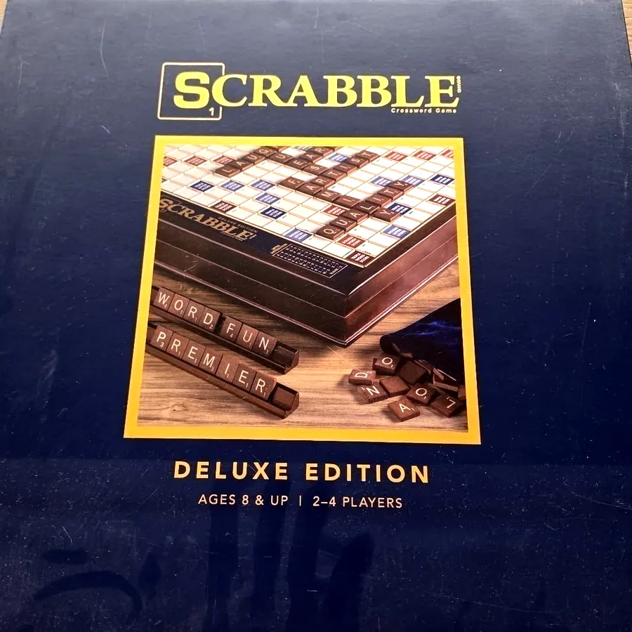 Scrabble Deluxe, деревянная доска