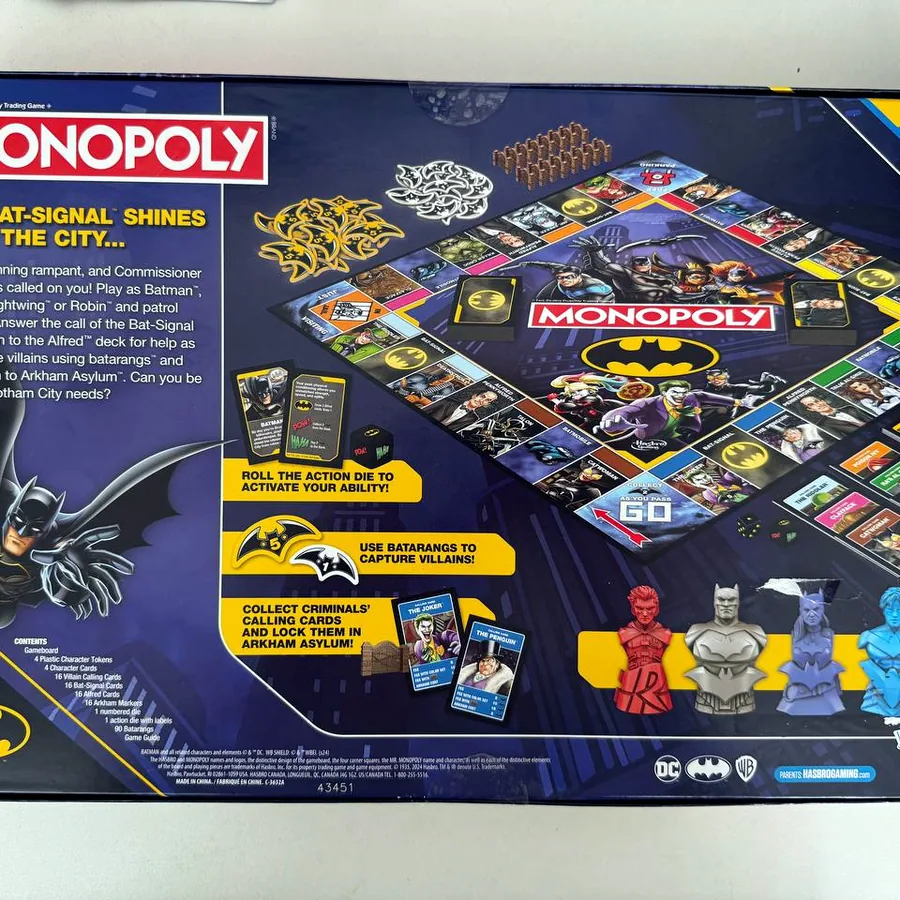 Настольная игра Монополия Бэтмен, новая