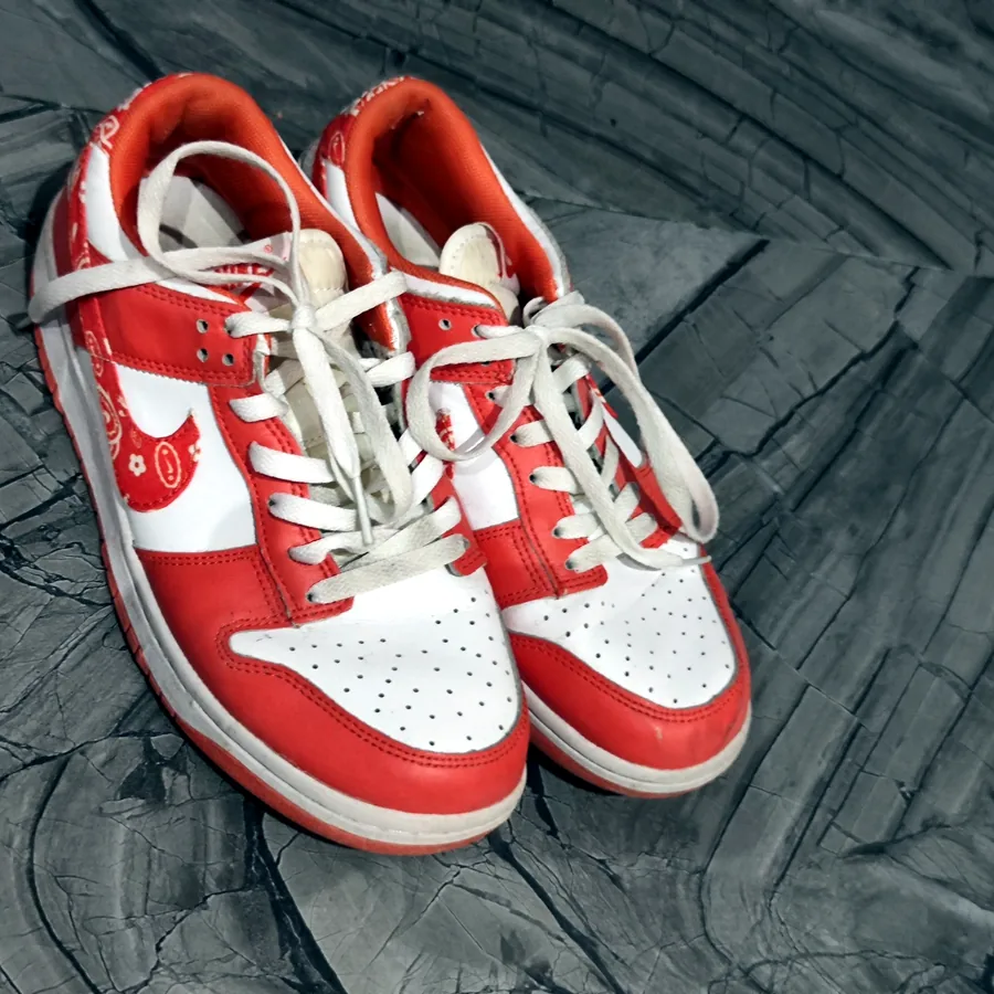 Кроссовки Nike Dunk Low Orange Paisley, размер 26 см