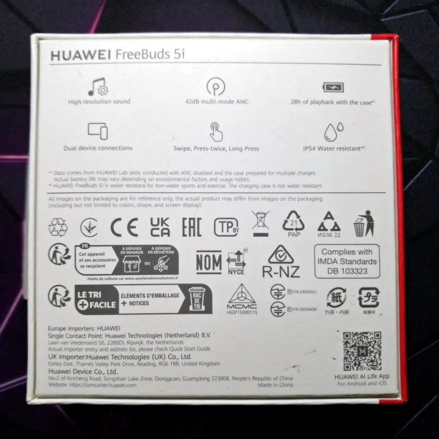 Наушники Huawei FreeBuds 5i, б/у отличное состояние