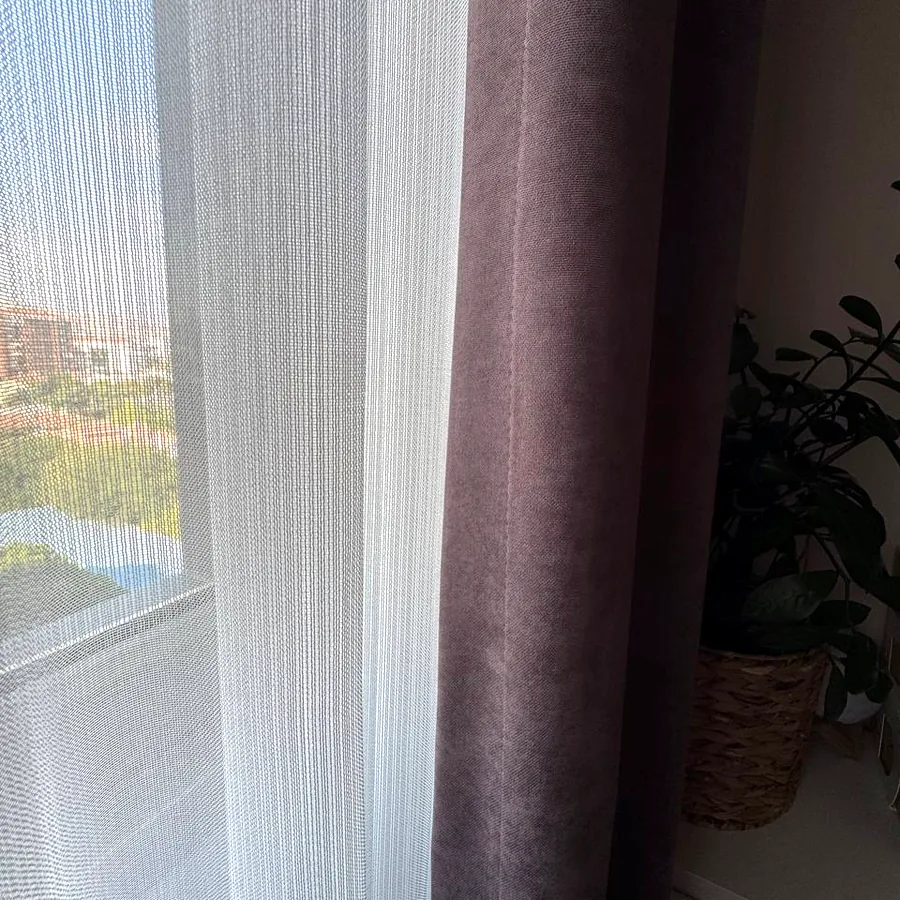 Комплект штор на заказ, длина 2,62 м