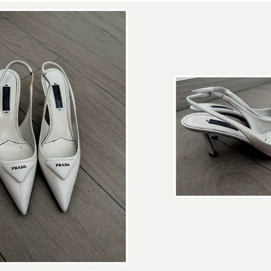 Prada White Pumps, размер 36.5