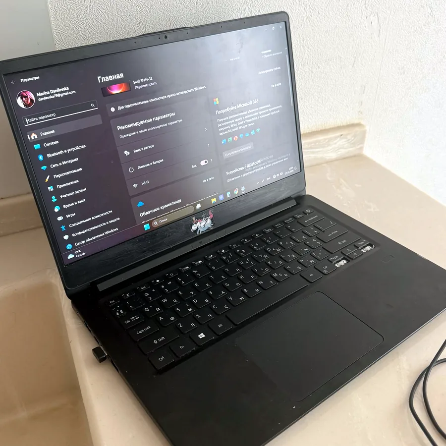 Ноутбук Acer Swift 1 SF114-32, чёрный