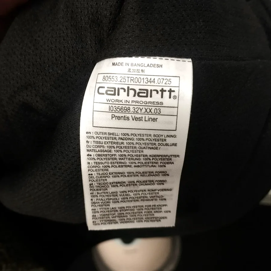 Флисовая жилетка Carhartt, размер L
