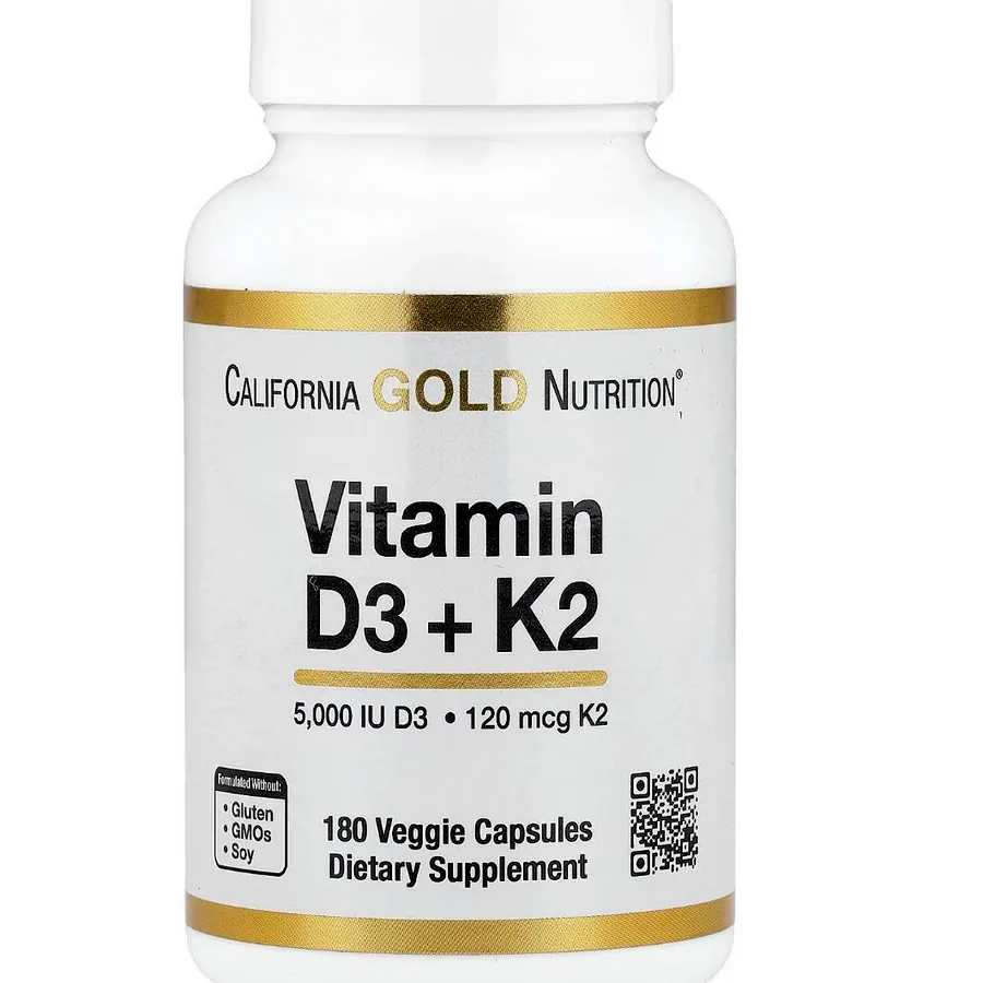Vitamin D3 + K2 California Gold Nutrition